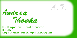 andrea thomka business card